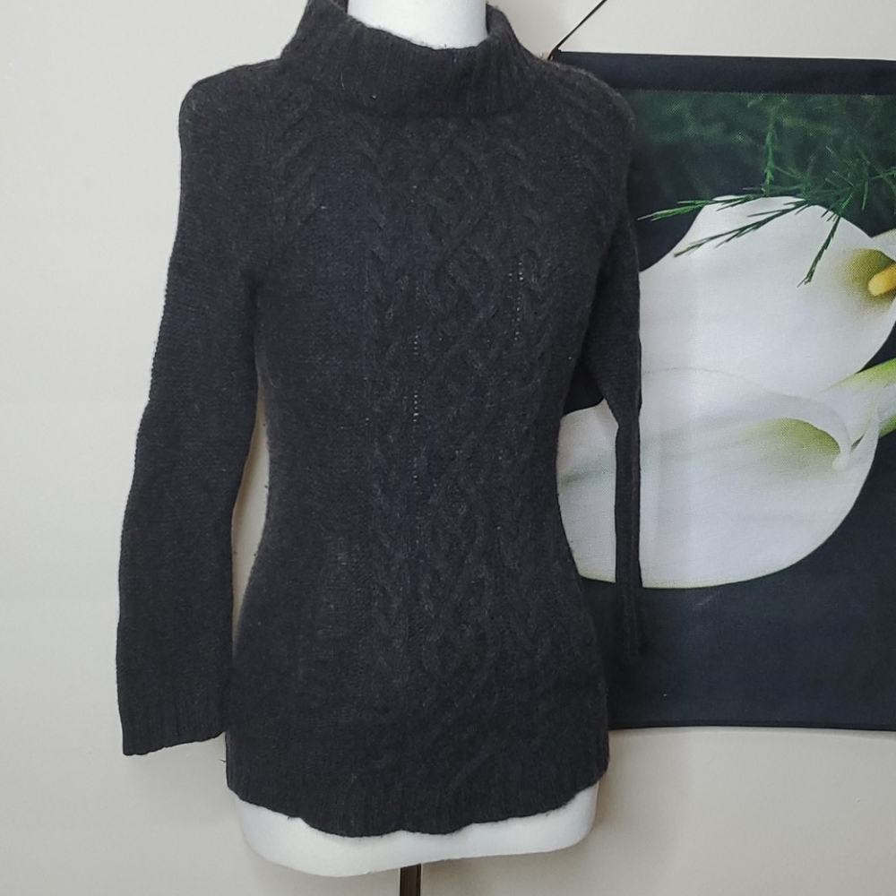 J Crew Mock Turtleneck Sweater with pockets